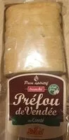 Mängden socker i Préfou de Vendée au Comté