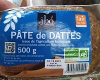 Mängden socker i Pâte de dattes