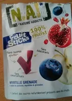 Mängden socker i Fruit Sticks Myrtille Grenade