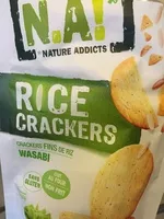 Mängden socker i Rice Crackers Fins au de riz wasabi