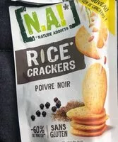Mängden socker i Rice Crackers Poivre Noir