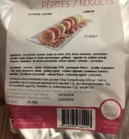 Mängden socker i Fruits confits