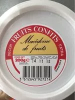 Mängden socker i Macedoines De Fruits Confits