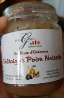 Mängden socker i Confiture d'automne châtaigne poire noisette