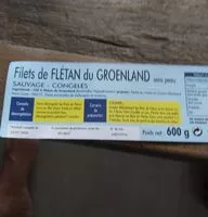 Mängden socker i filets flétan du groenland