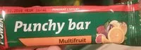 Mängden socker i Punchy Bar Punch Power (multifruit)