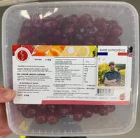 Mängden socker i Bigarreaux confits rouge carmin