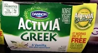 Mängden socker i Activia Greek Vanilla