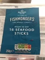 Mängden socker i Seafood sticks