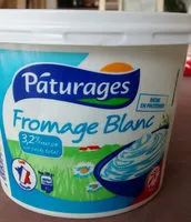Mängden socker i fromage blanc pâturages