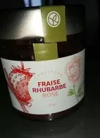 Mängden socker i Confiture fraise rhubarbe rose