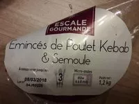 Mängden socker i Émincé de poulet façon kebab