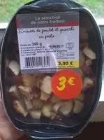 Mängden socker i Émincés de Poulet et Gnocchi au Pesto
