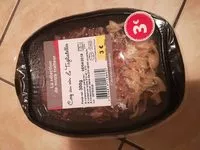 Mängden socker i Coq au vin et tagliatelles