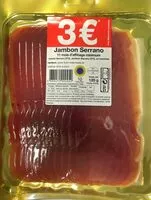 Mängden socker i Jambon Serrano 3€
