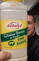 Mängden socker i Gélatine Bovine en Poudre (200 bloom)