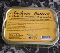 Mängden socker i Anchois Entiers