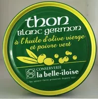 Mängden socker i Thon blanc germon à l'huile d'ollive et poivre vert