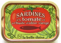 Mängden socker i Sardines à l'huile d'olive et à la tomate