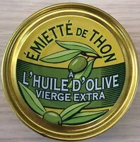 Mängden socker i Emietté de thon à l’huile d’olive vierge extra