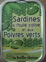 Mängden socker i Sardines à l'huile d'olive et aux poivres verts