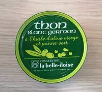 Mängden socker i Thon blanc germon à l'huile d'ollive et poivre vert