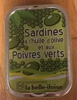 Mängden socker i Sardines à l’huile d’olive et aux poivres verts