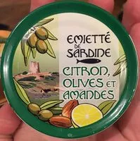 Mängden socker i Emietté de Sardine Citron, Olives et Amandes