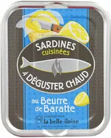Mängden socker i Sardines cuisinées à déguster chaud au beurre de baratte