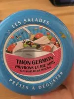 Mängden socker i Salade thon germon poivrons et riz noir