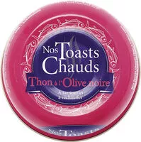Mängden socker i Nos toasts chauds thon à l'olive noire
