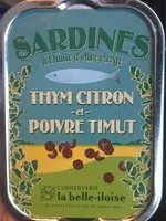 Mängden socker i Sardines à l'huile d'olive vierge thym citron et poivre timut