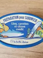 Mängden socker i Préparation pour sandwich Lieu, carottes et citron confit