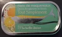 Mängden socker i Filets de maquereaux citron bergamote et aneth