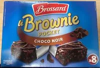 Mängden socker i Brossard - mini brownie choco noir x 8