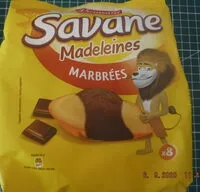 Mängden socker i Savane madeleines marbrées
