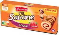 Mängden socker i P'tit savane roulo fraise x6 150g -brossard