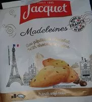 Mängden socker i Madeleines aux pepites de chocolat