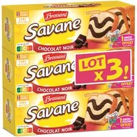 Mängden socker i Brossard - lot de 3 savane chocolat noir 310g