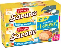 Mängden socker i Brossard - lot de 3 savane pocket x 7 yaourt + 1 paquet offert - 840gr