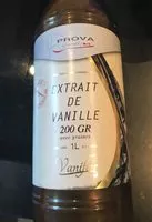 Mängden socker i Extrait de vanille