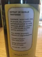 Mängden socker i Extrait de vanille Tahitensis