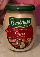 Mängden socker i Benedicta sauce gourmet cèpes et Porto