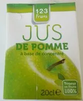 Mängden socker i Jus de pomme à base de concentré