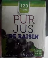 Mängden socker i Pur jus de raisin