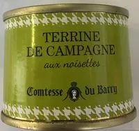 Mängden socker i Terrine de Campagne aux noisettes