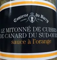 Mängden socker i Le mitonné de cuisses de canard du Sud Ouest à l'orange
