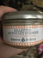 Mängden socker i Rillettes de poulet fermer aux cepes et huile d'argan