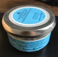 Mängden socker i Rillettes de Porc au Madiran et Oignons rouges confits