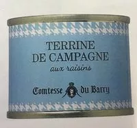 Mängden socker i Terrine de campagne aux raisins
